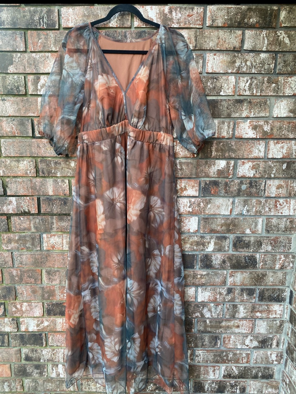 SHEIN Sheer Maxi Dress